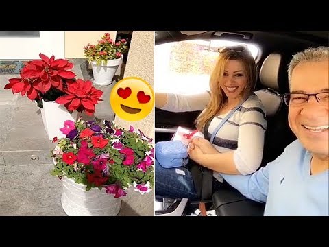 شاهد زوجة مصطفى الأغا تفاجئه بعيد الحب 2018