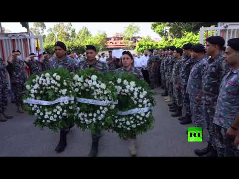 شاهد بيروت تودع الإطفائي رالف ملاحي وداع الأبطال