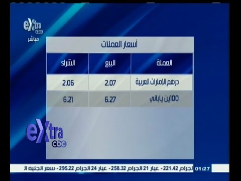 فيديو أسعار العملات الأجنبية مقابل الجنيه المصري