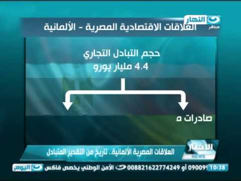 شاهد تقرير عن العلاقات الاقتصادية المصرية  الألمانية